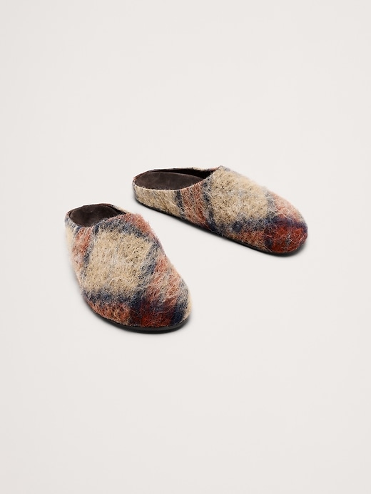 Plaid Italian Wool Clog