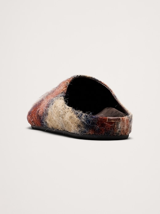 Plaid Italian Wool Clog | Banana Republic display picture 2