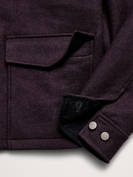 Double-Faced Wool-Blend Utility Jacket | Banana Republic