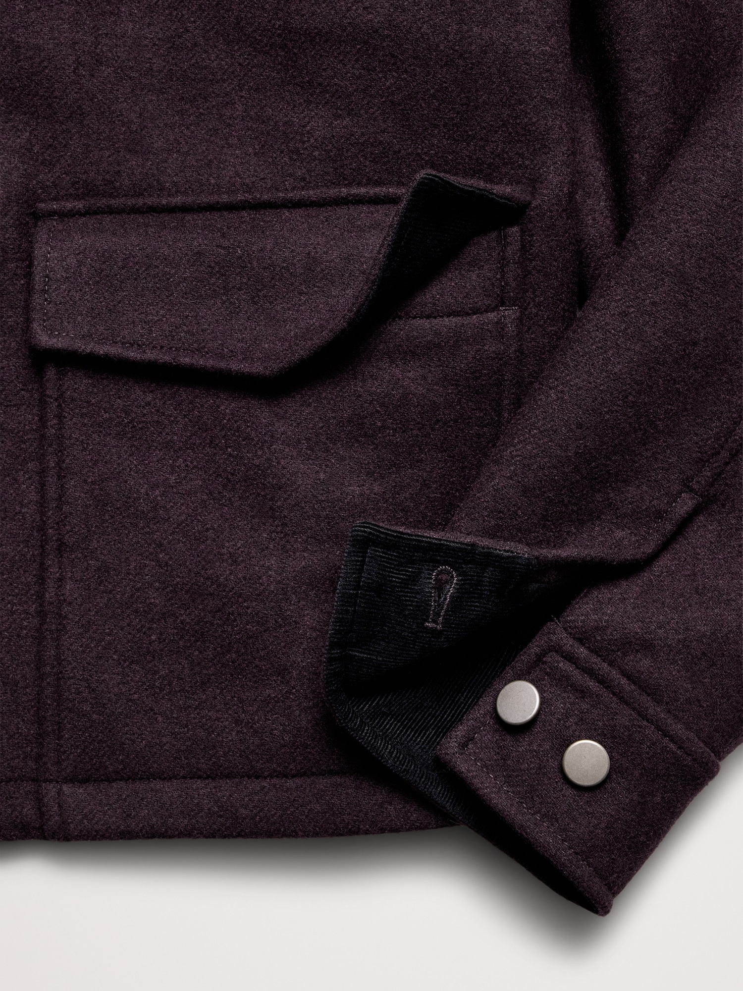 Image number 7 showing, Double-Faced Wool-Blend Utility Jacket