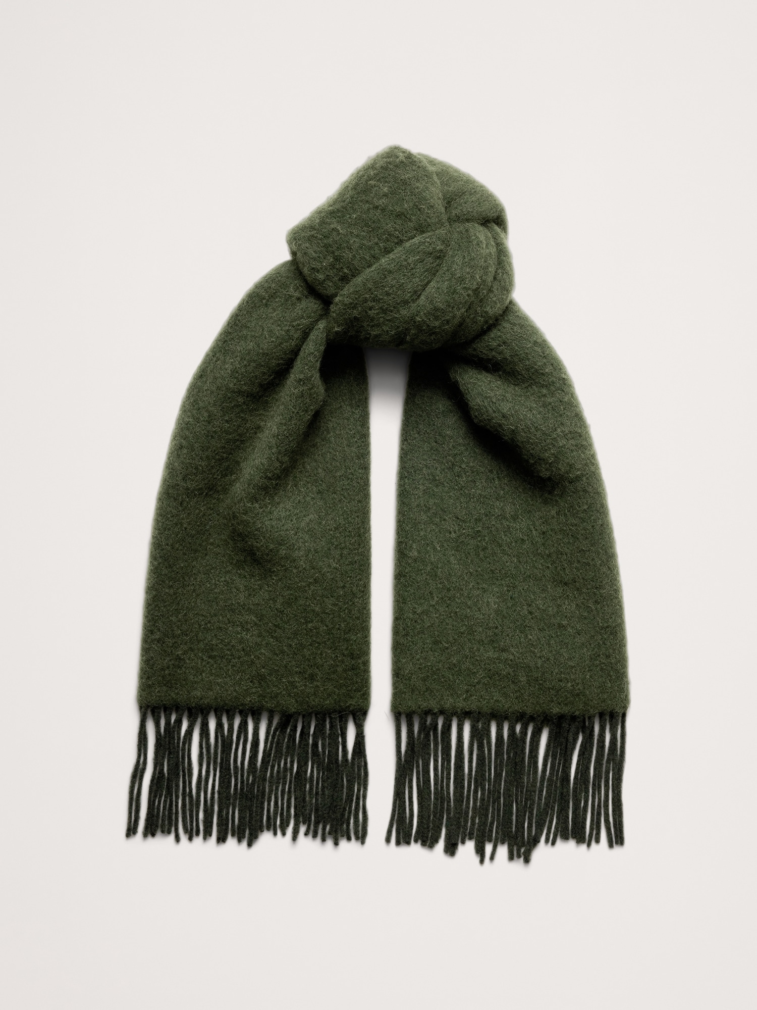 Brushed Alpaca-Wool Blend Scarf