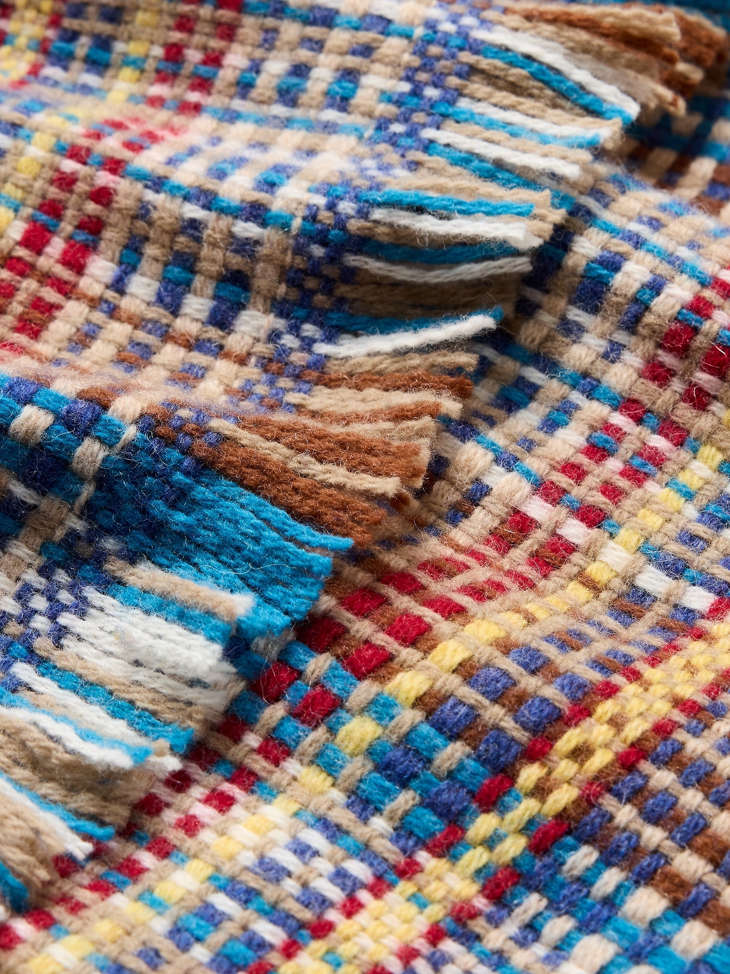 Image number 2 showing, Italian Plaid Wool-Blend Scarf
