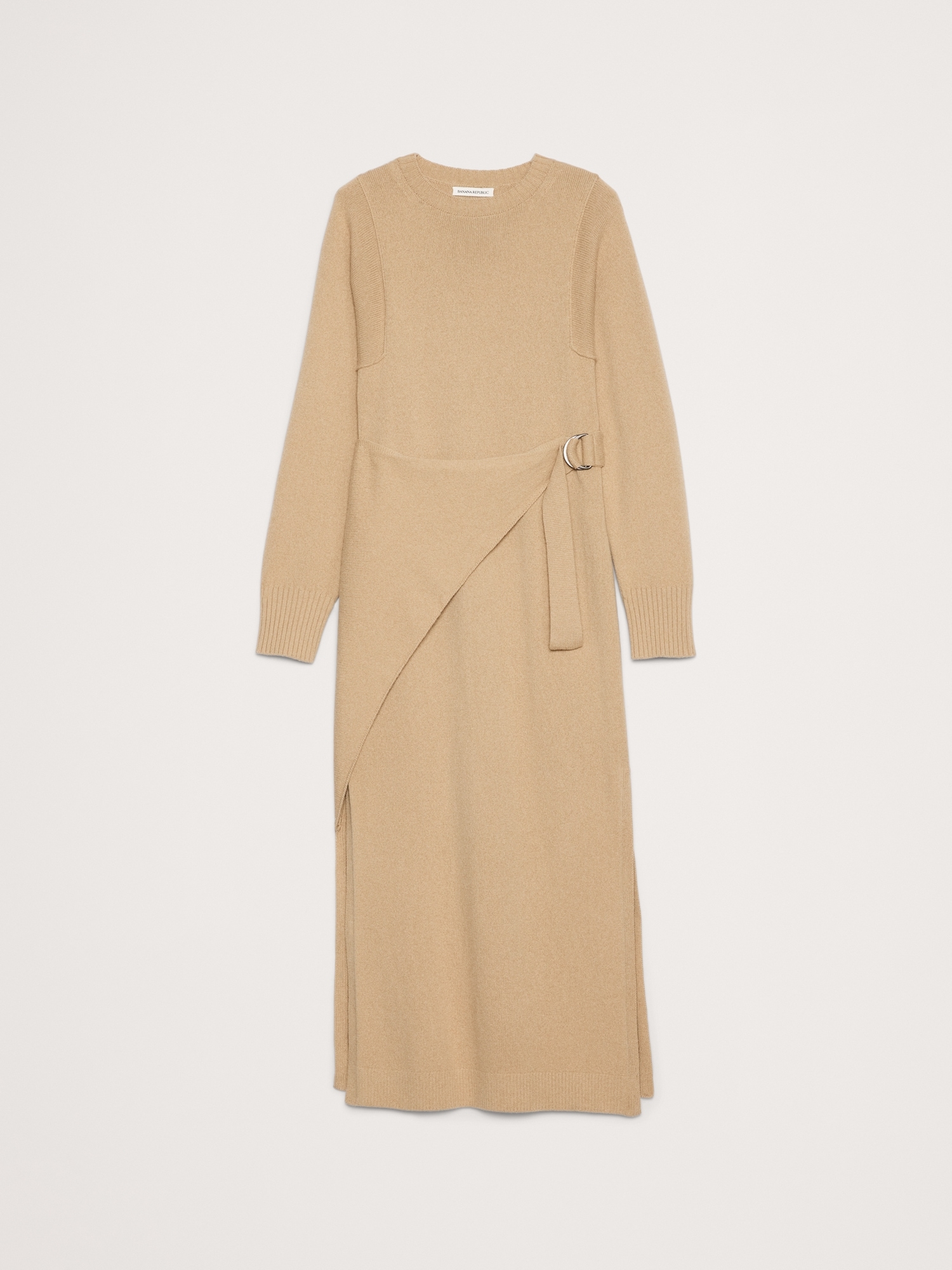 Image number 5 showing, Merino-Cotton Wrap Sweater Dress