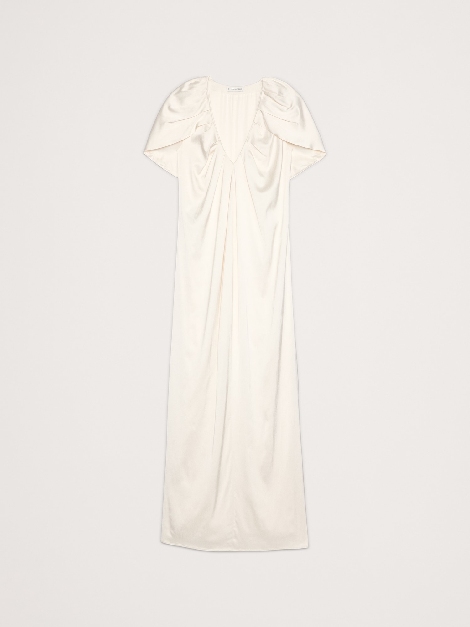 Image number 5 showing, Stretch-Satin Cape Maxi Dress