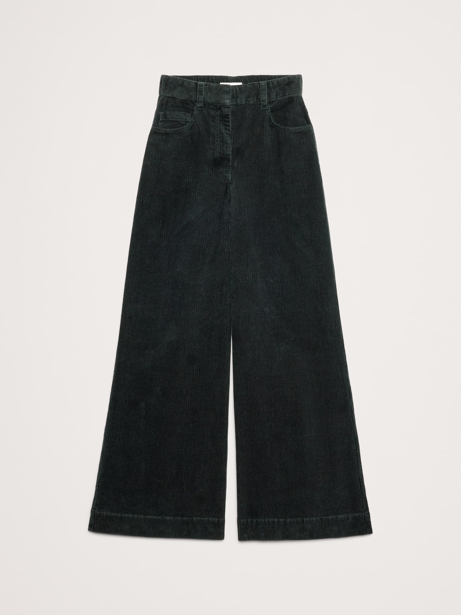 Image number 5 showing, High-Rise Wide-Leg Corduroy Pull-On Pant