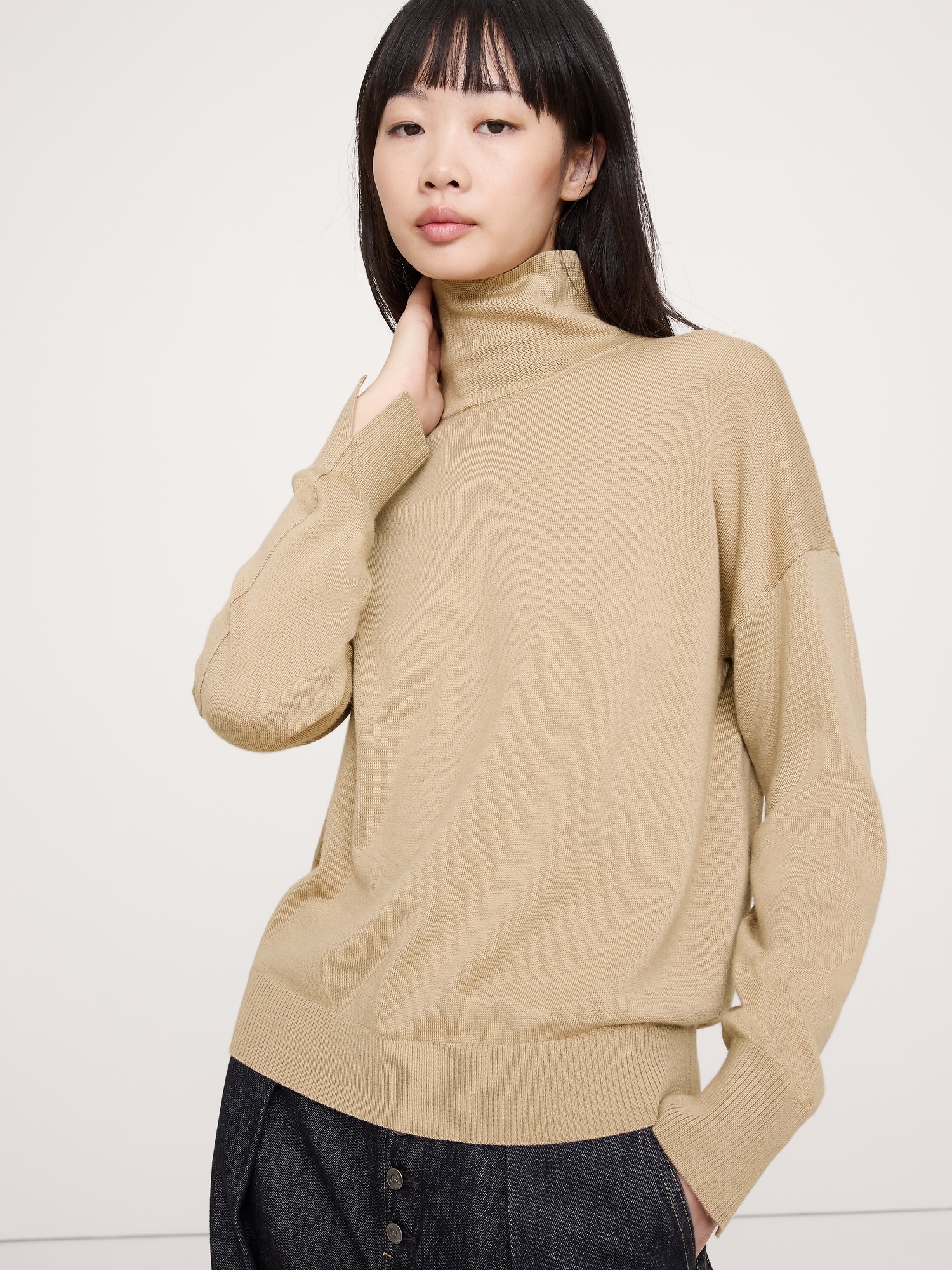 Image number 1 showing, Merino Turtleneck Sweater