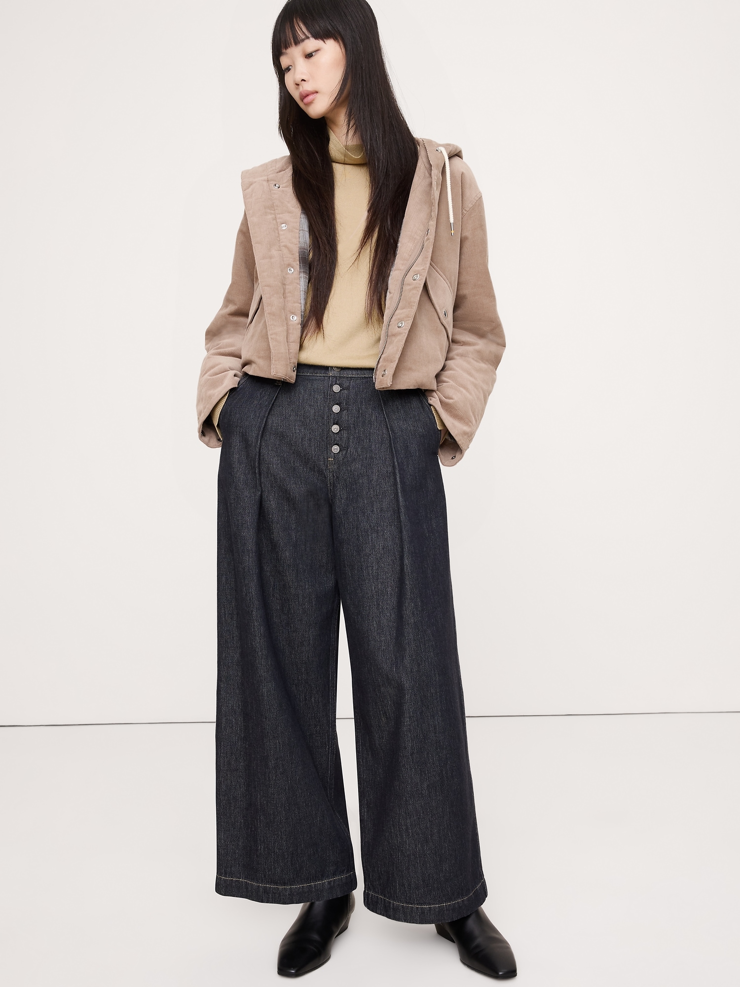 Image number 3 showing, Oversized Merino Turtleneck Sweater