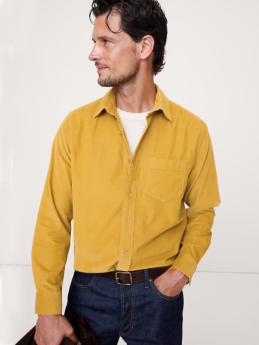 Standard-Fit Lightweight Corduroy Shirt