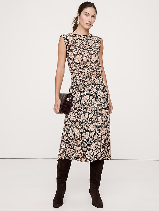Low-Back Midi Dress