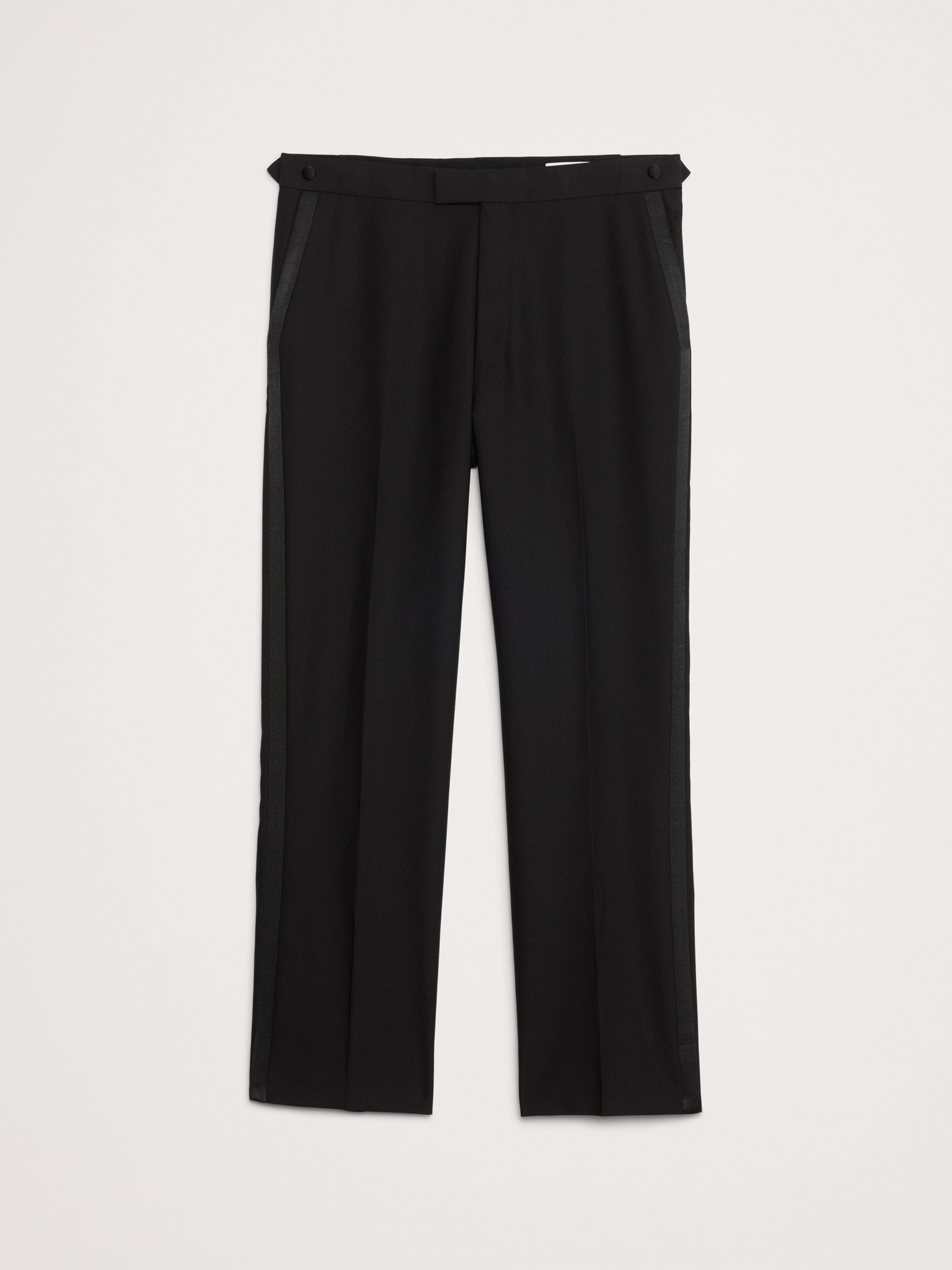 Мужские брюки Banana Republic Straight Italian Barathea Tuxedo Pant, цвет: Чёрный — фото 6