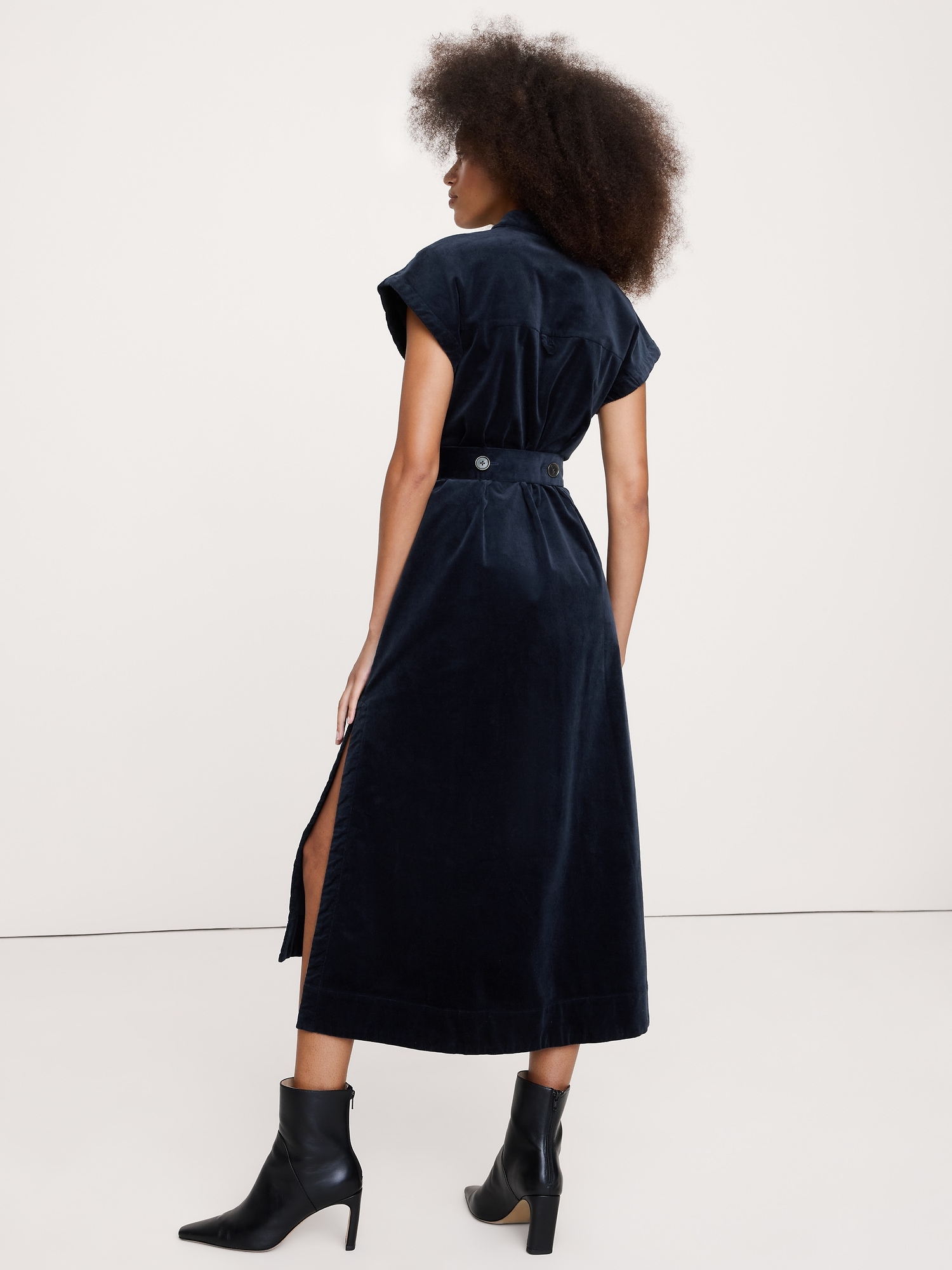Image number 6 showing, Corduroy Midi Shirt Dress