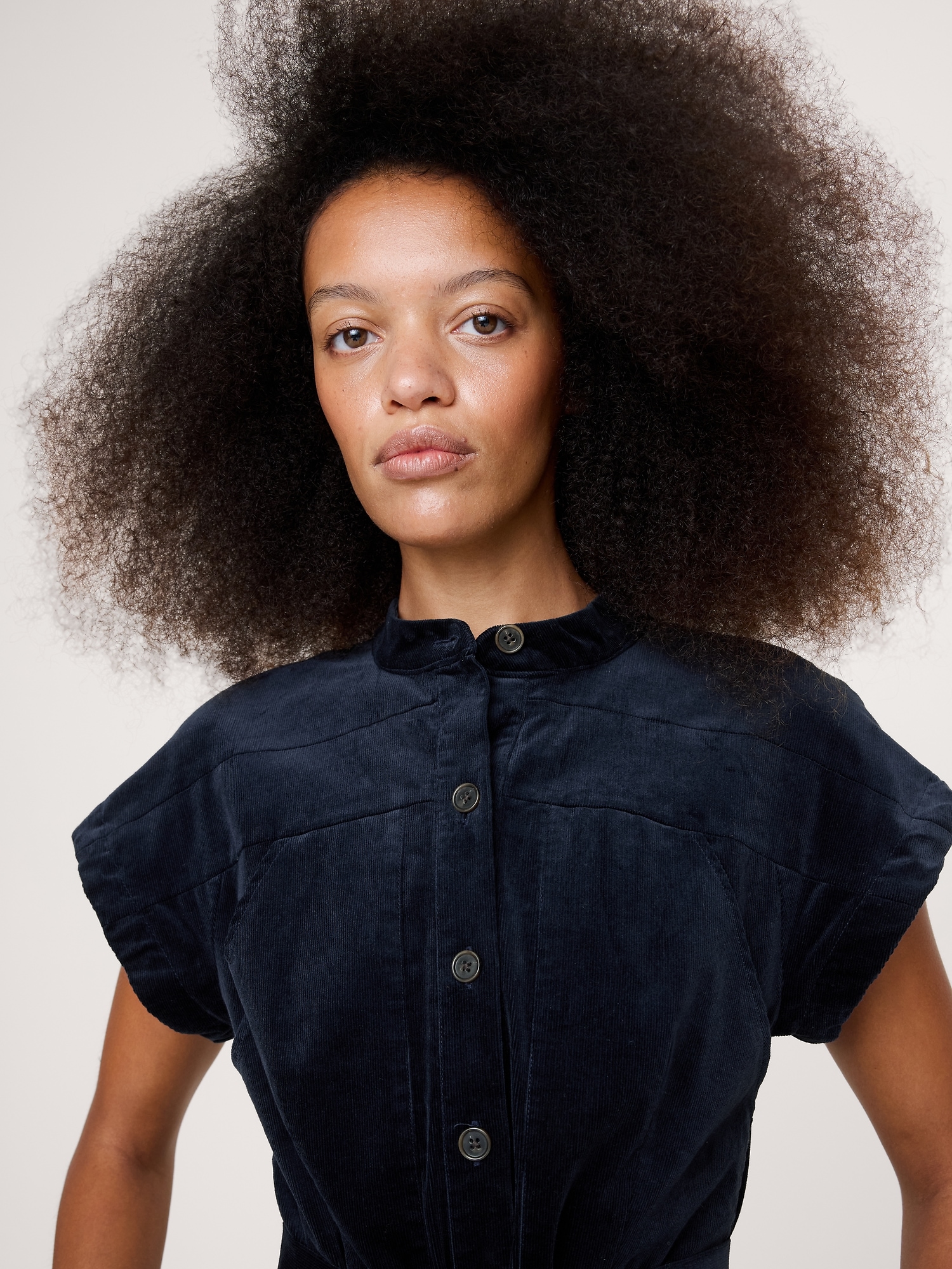 Image number 7 showing, Corduroy Midi Shirt Dress