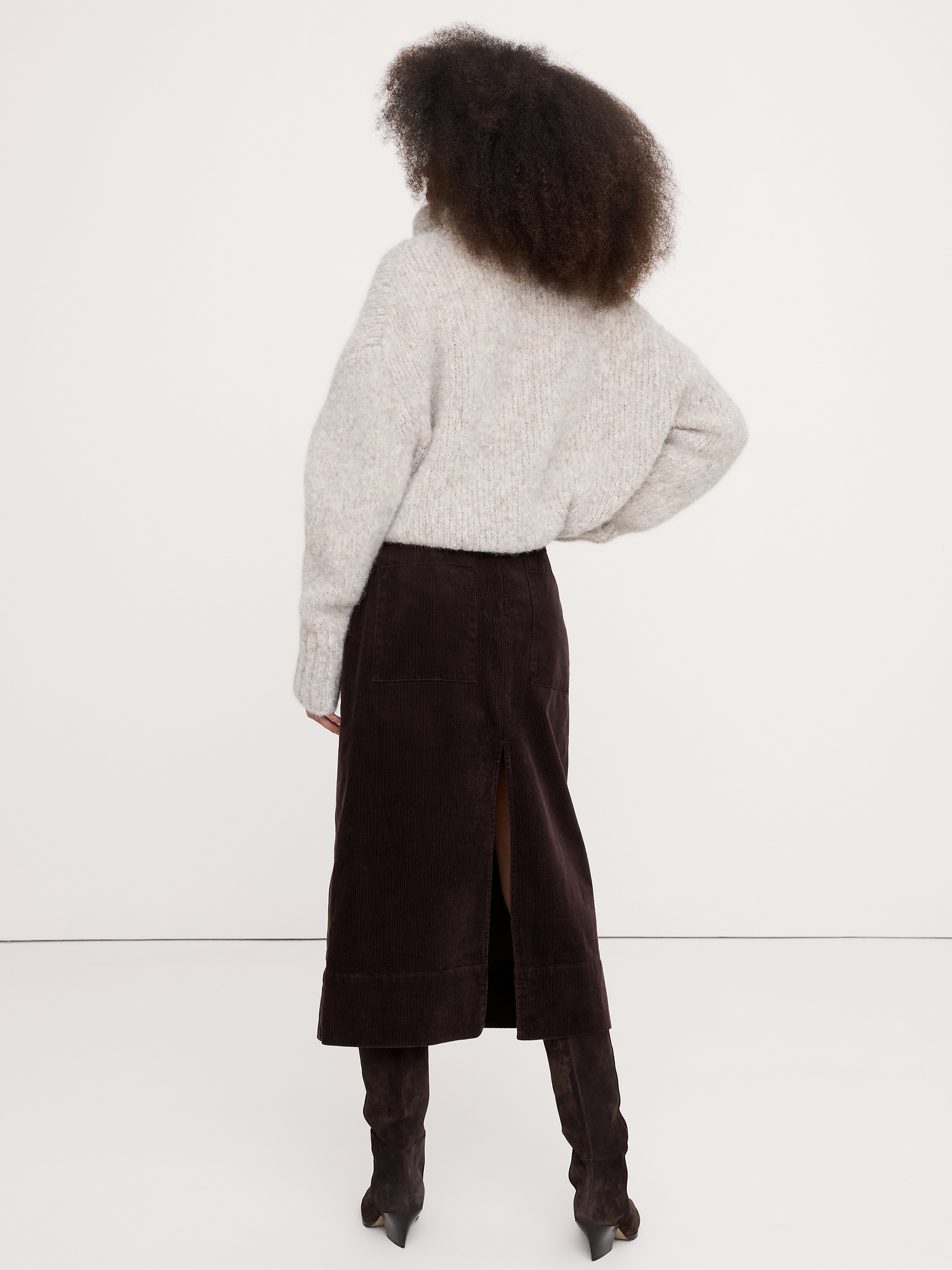 Image number 2 showing, Corduroy Midi Skirt
