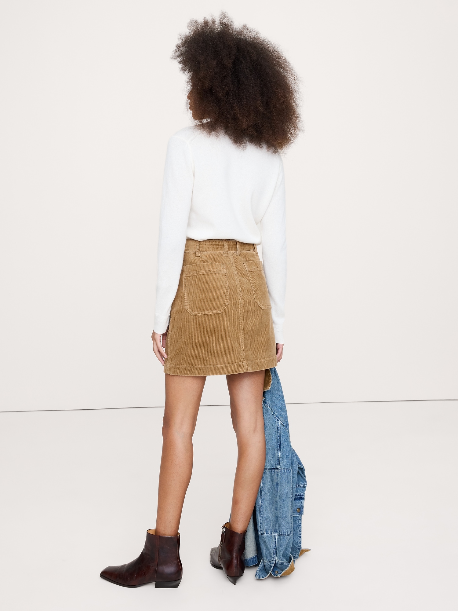 Image number 2 showing, Corduroy Mini Skirt