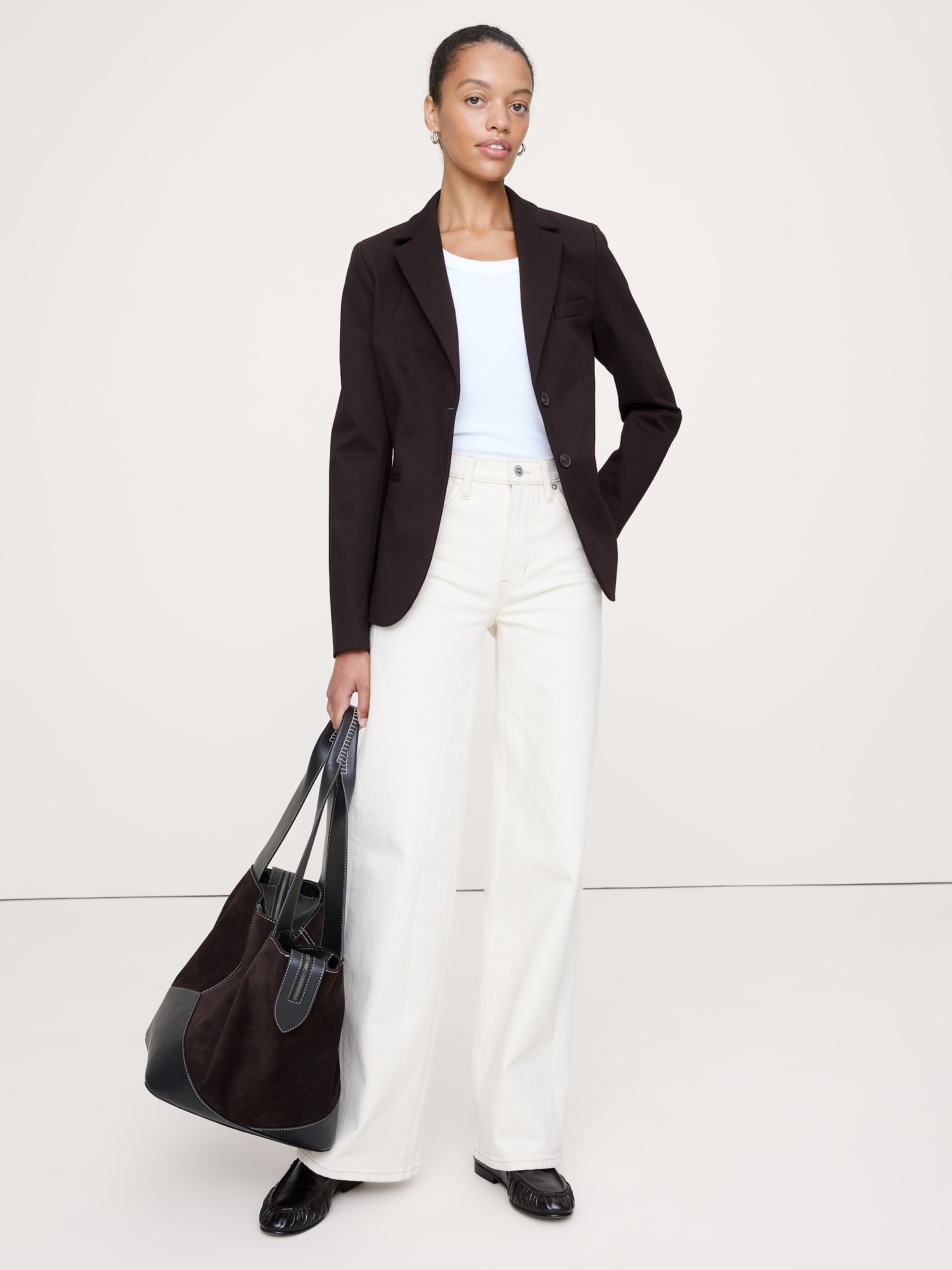 Image number 1 showing, Slim Everywhere Ponte Blazer