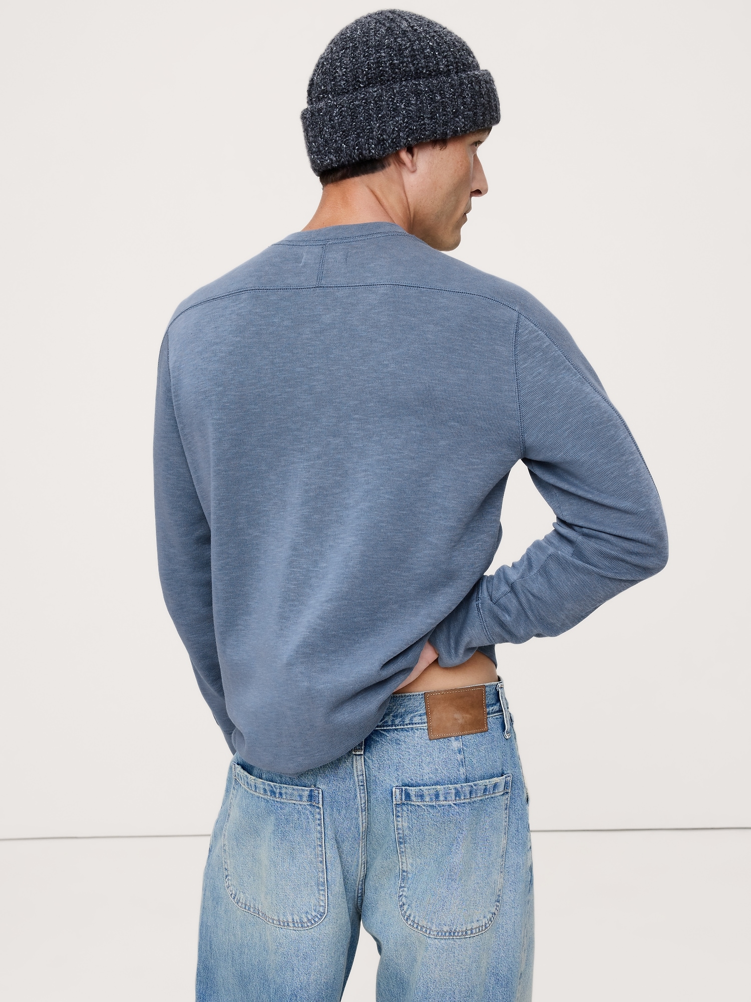 Image number 2 showing, Slub Double-Knit Henley T-Shirt