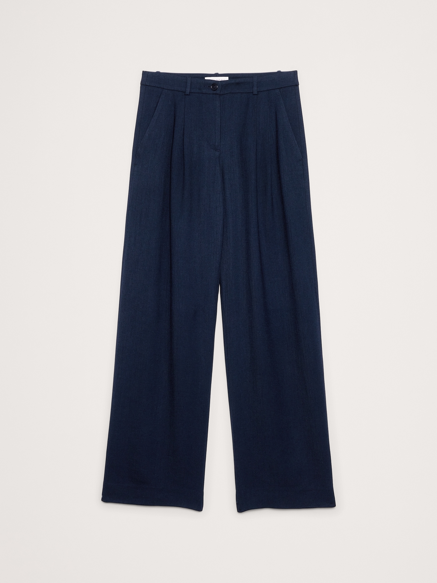 Image number 5 showing, Soho Mid-Rise Pleated Wide-Leg Drapey Twill Pant