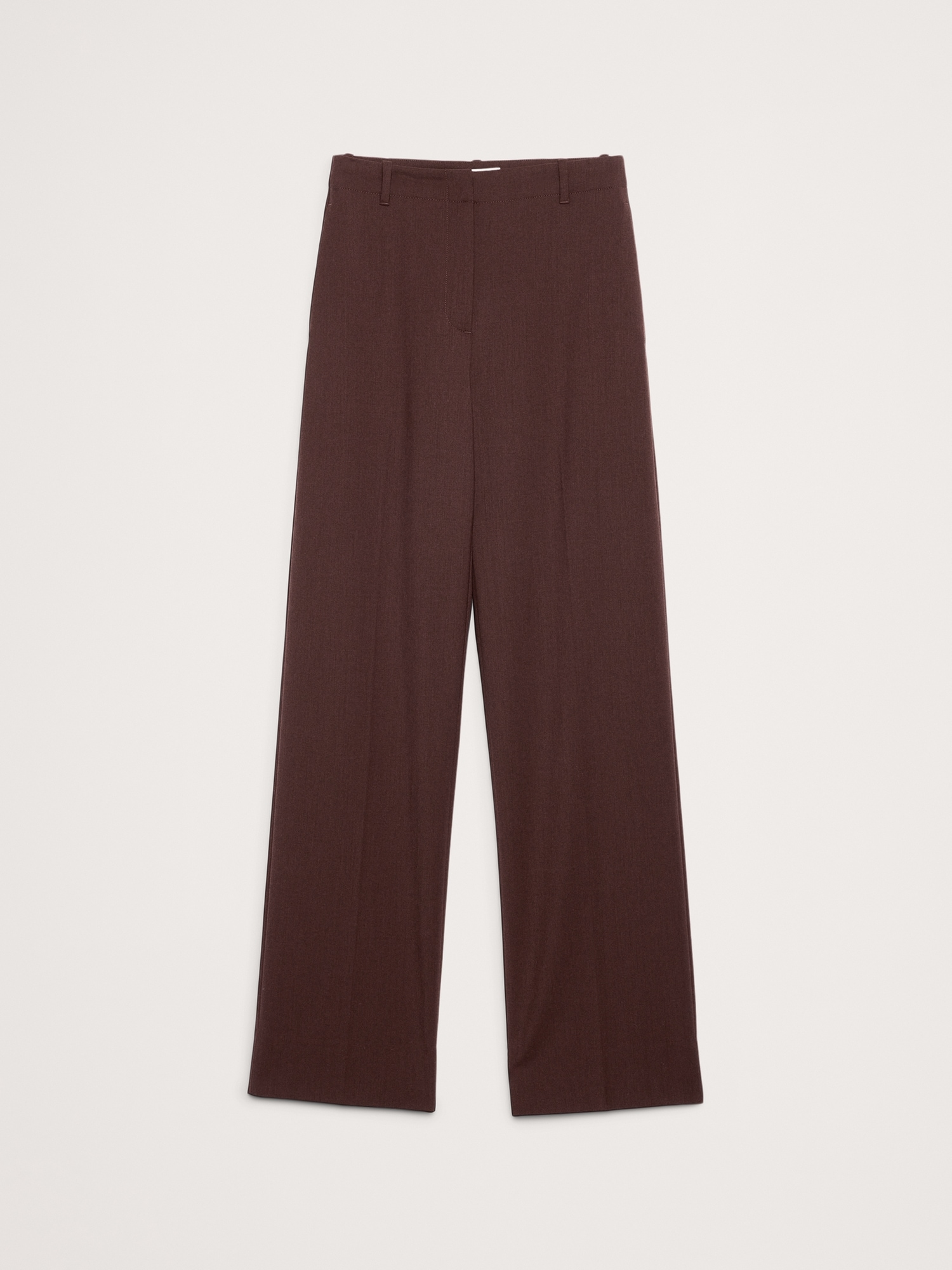 Image number 5 showing, High-Rise Modern Straight Italian Wool Pant