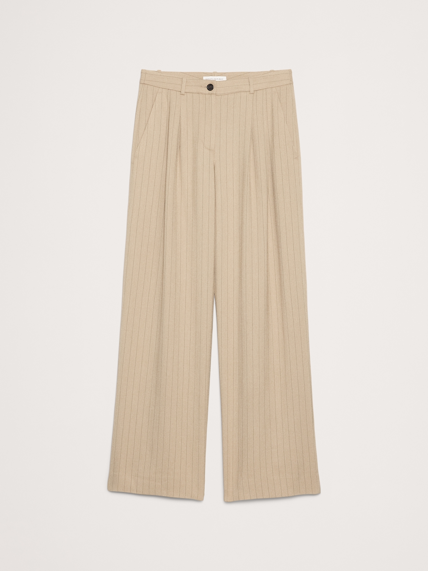 Image number 5 showing, Soho Mid-Rise Pleated Wide-Leg Drapey Twill Pant