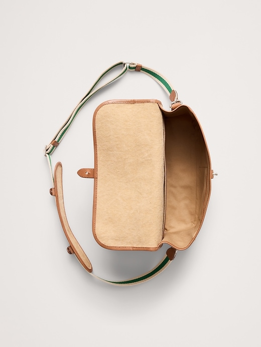 Canvas & Leather Camera Bag | Banana Republic