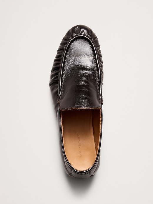 Leather Moc-Toe Loafer | Banana Republic