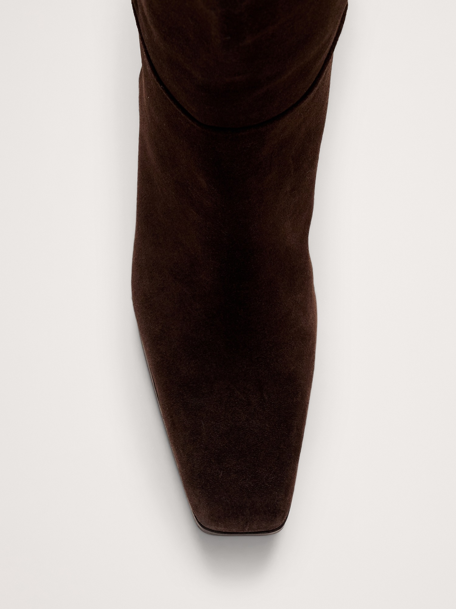 Женские ботинки Banana Republic Italian Leather Knee-High Boot, цвет: Коричневый замшевый — фото 5