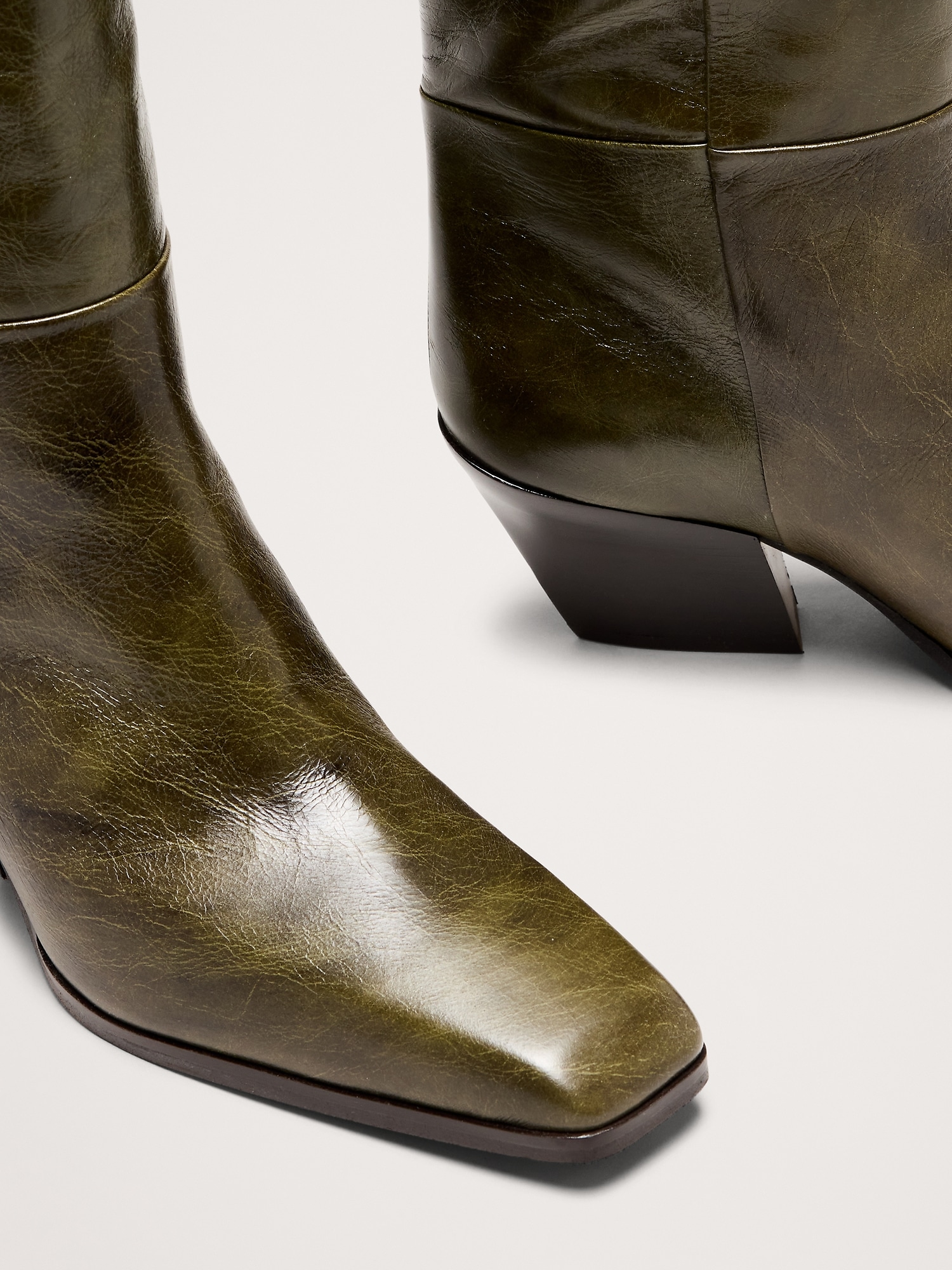 Image number 6 showing, Italian Leather Knee-High Boot