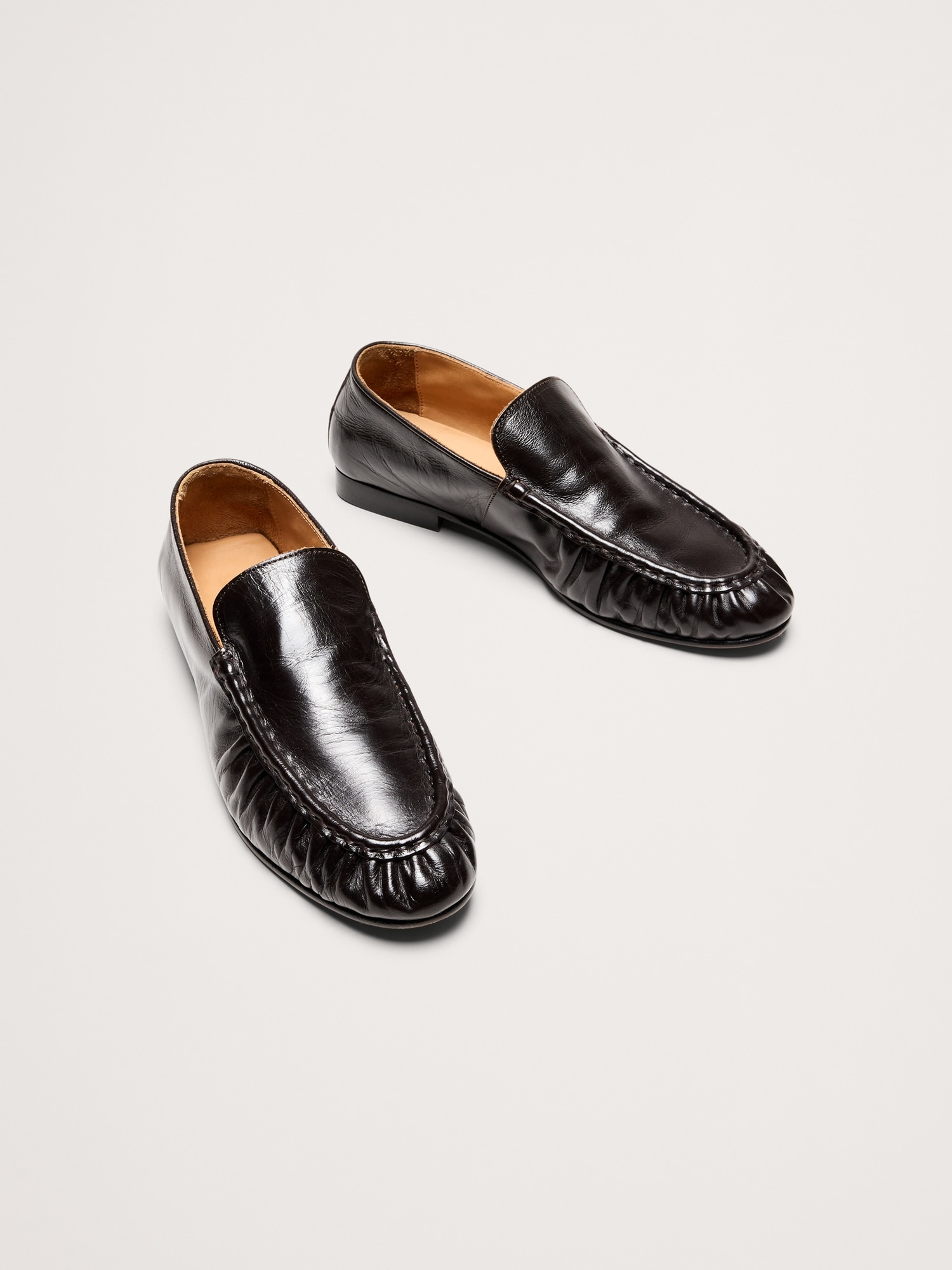 Image number 3 showing, Leather Moc-Toe Loafer