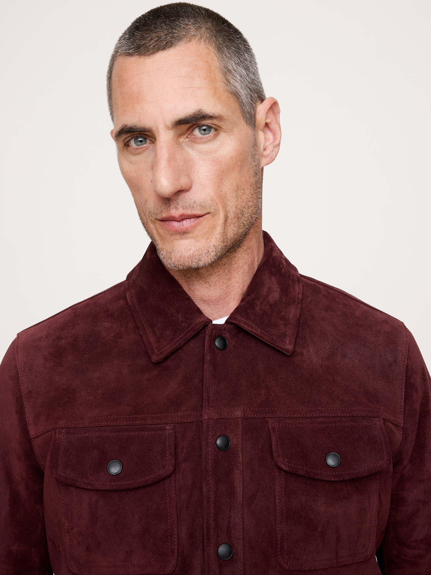 Image number 8 showing, Oiled Suede Trucker Jacket