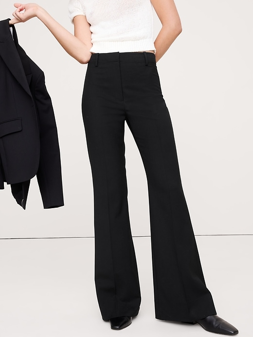 Wool Subtle Flare Slacks Sサイズ LIDNM26SS Wool Subtle Flare Slacks Sサイズ LIDNM26SS Wool Subtle Flare