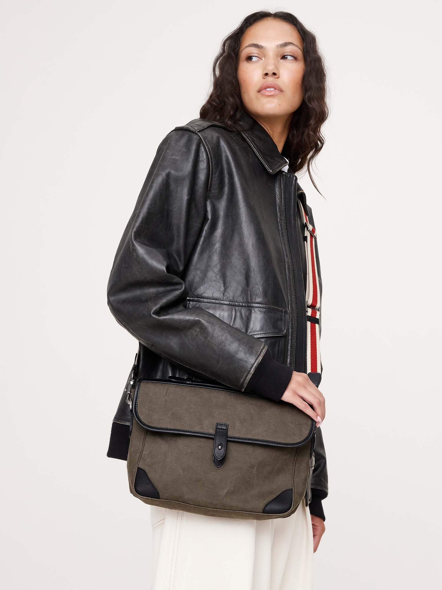 Image number 3 showing, Canvas & Leather Camera Bag
