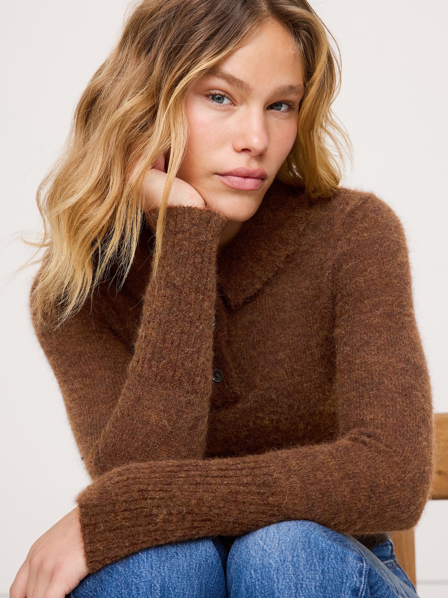 Image number 3 showing, Italian Alpaca-Wool Sweater Polo