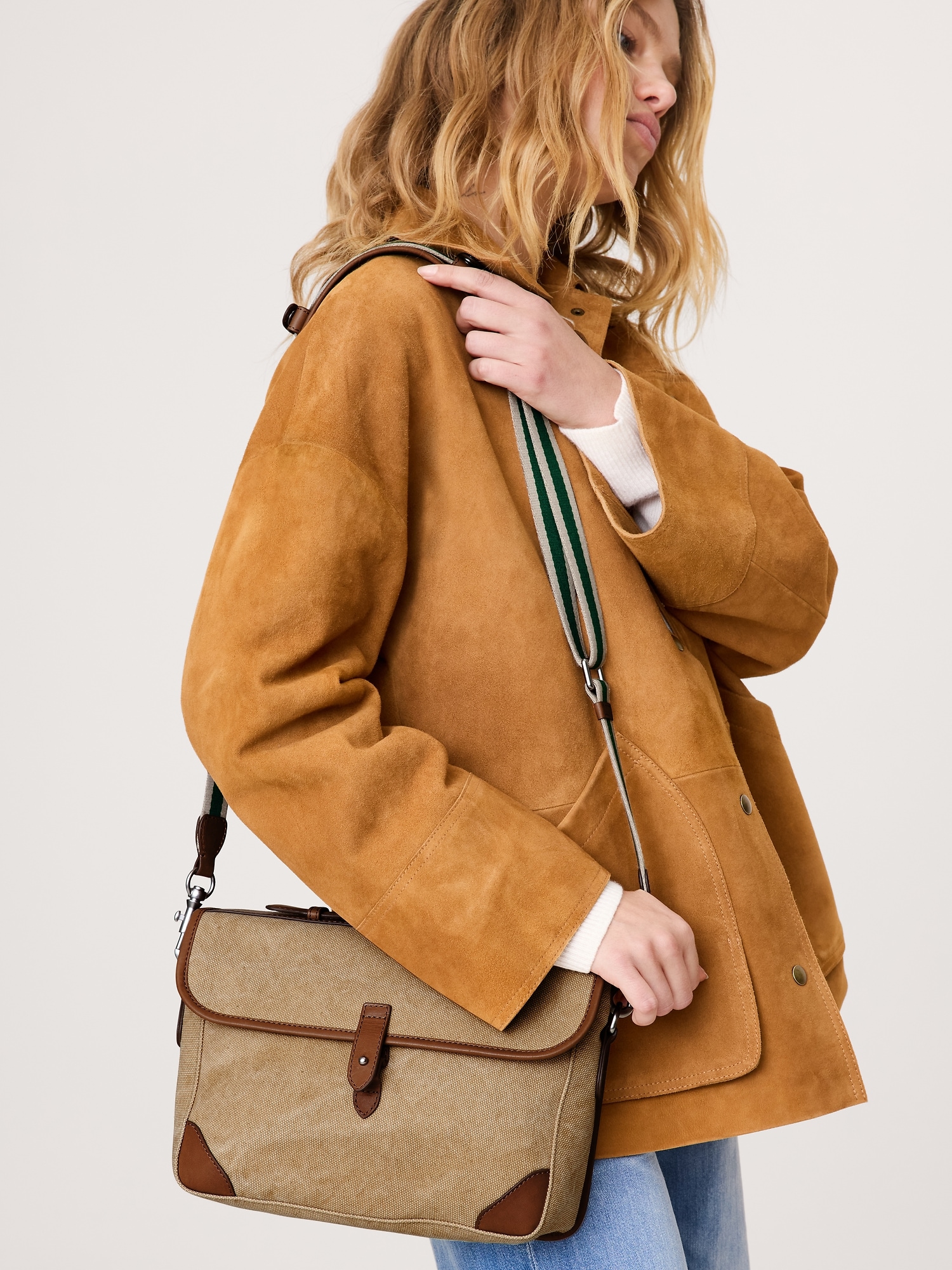 Image number 7 showing, Canvas & Leather Camera Bag