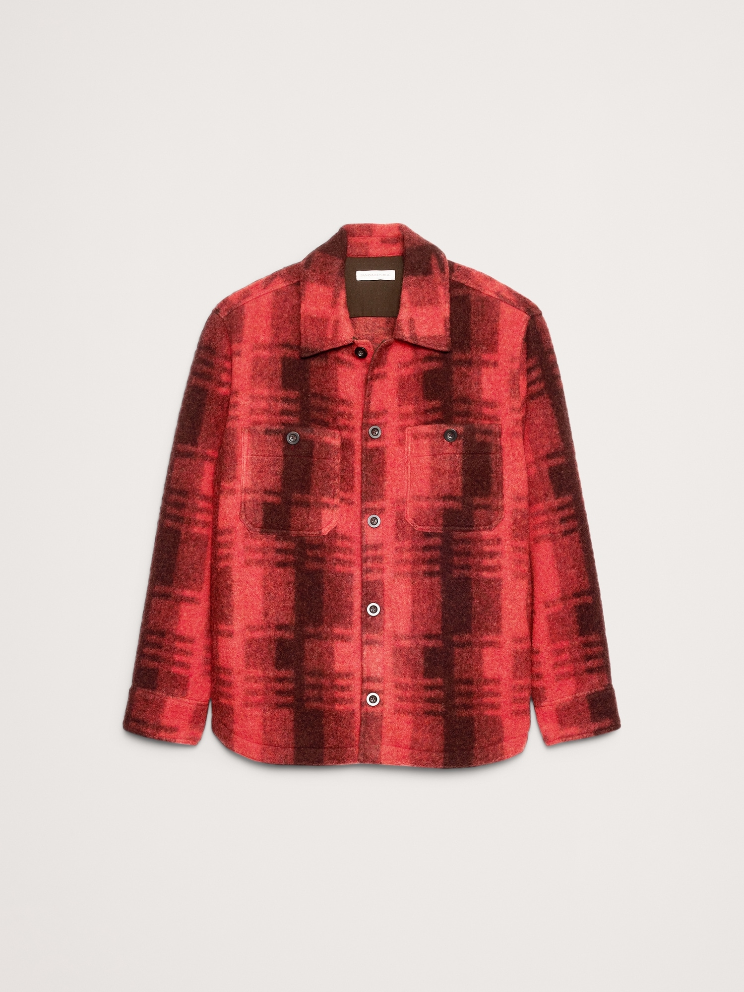 Image number 4 showing, Brushed Wool-Blend Overshirt