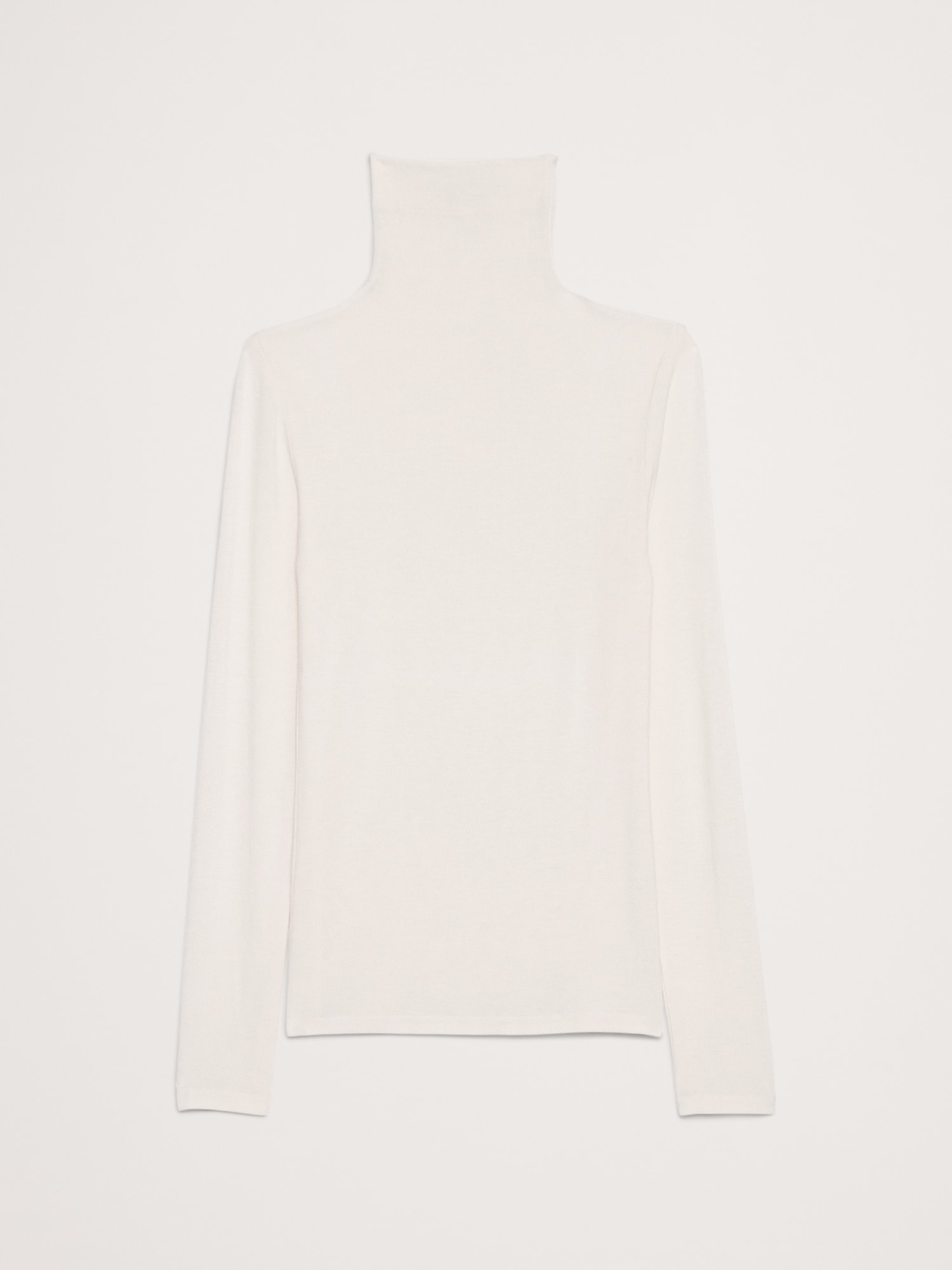 Image number 4 showing, Luxe Wool-Blend Turtleneck T-Shirt