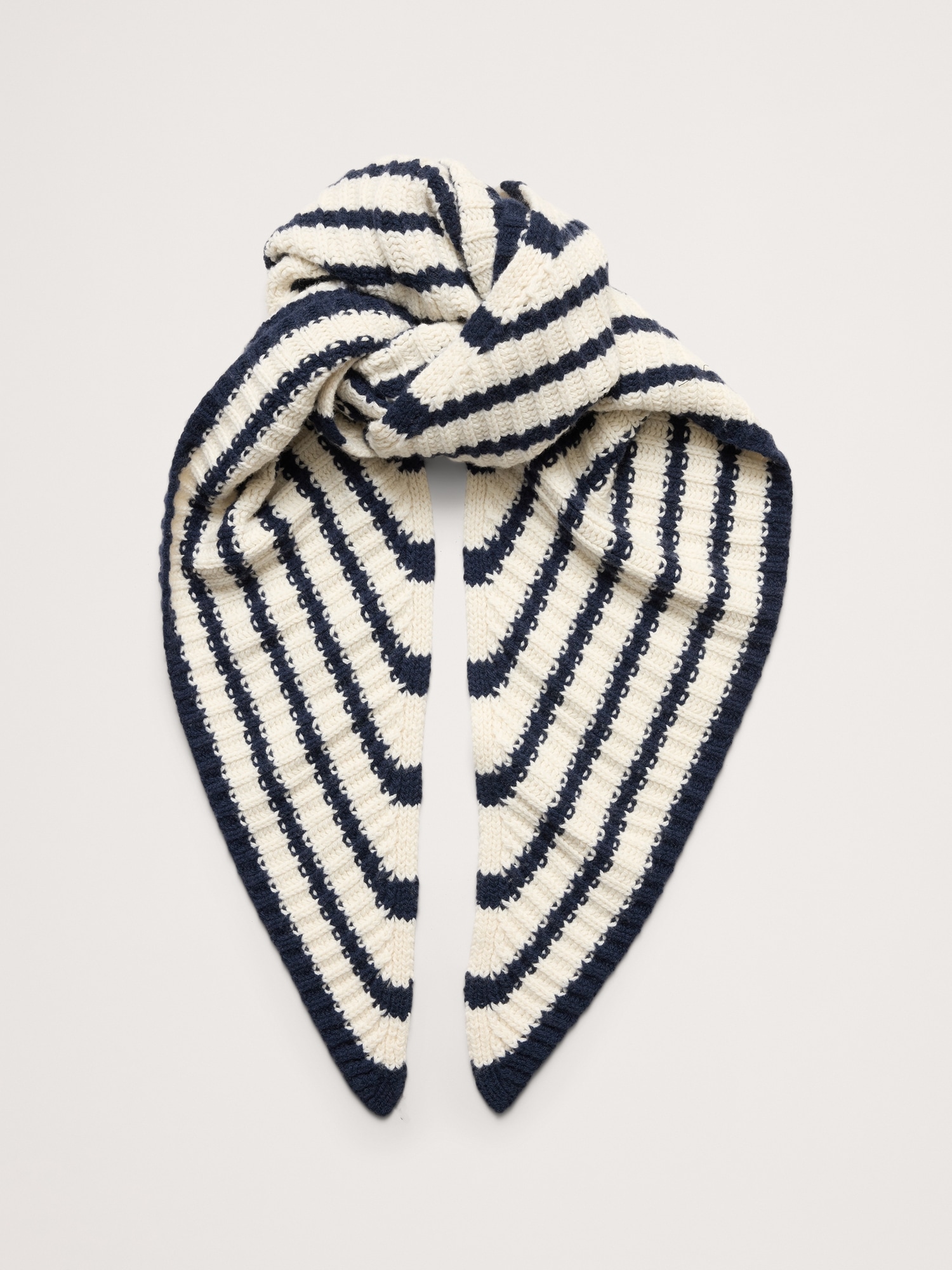 Merino-Cotton Triangle Scarf