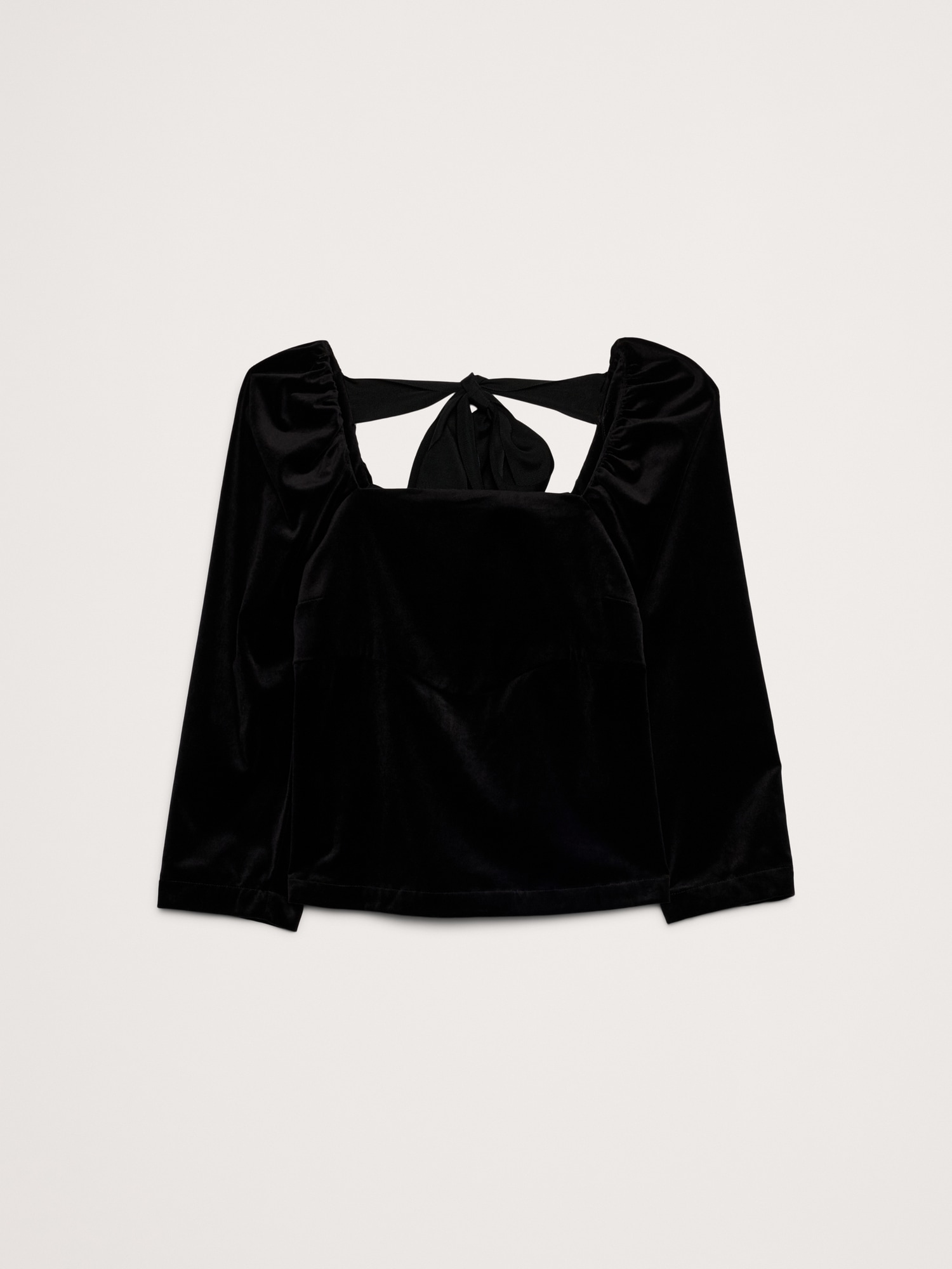 Image number 5 showing, Cotton Velvet Puff-Sleeve Top
