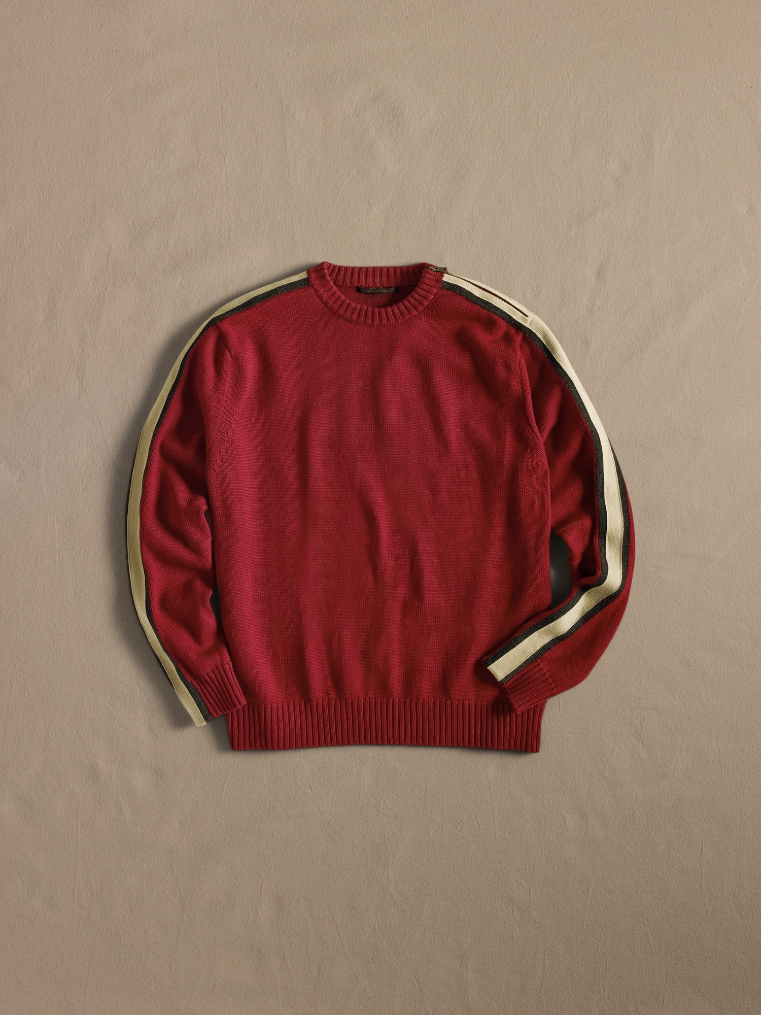 Archive Merino Racer Stripe Sweater size M - Red Racing Stripe