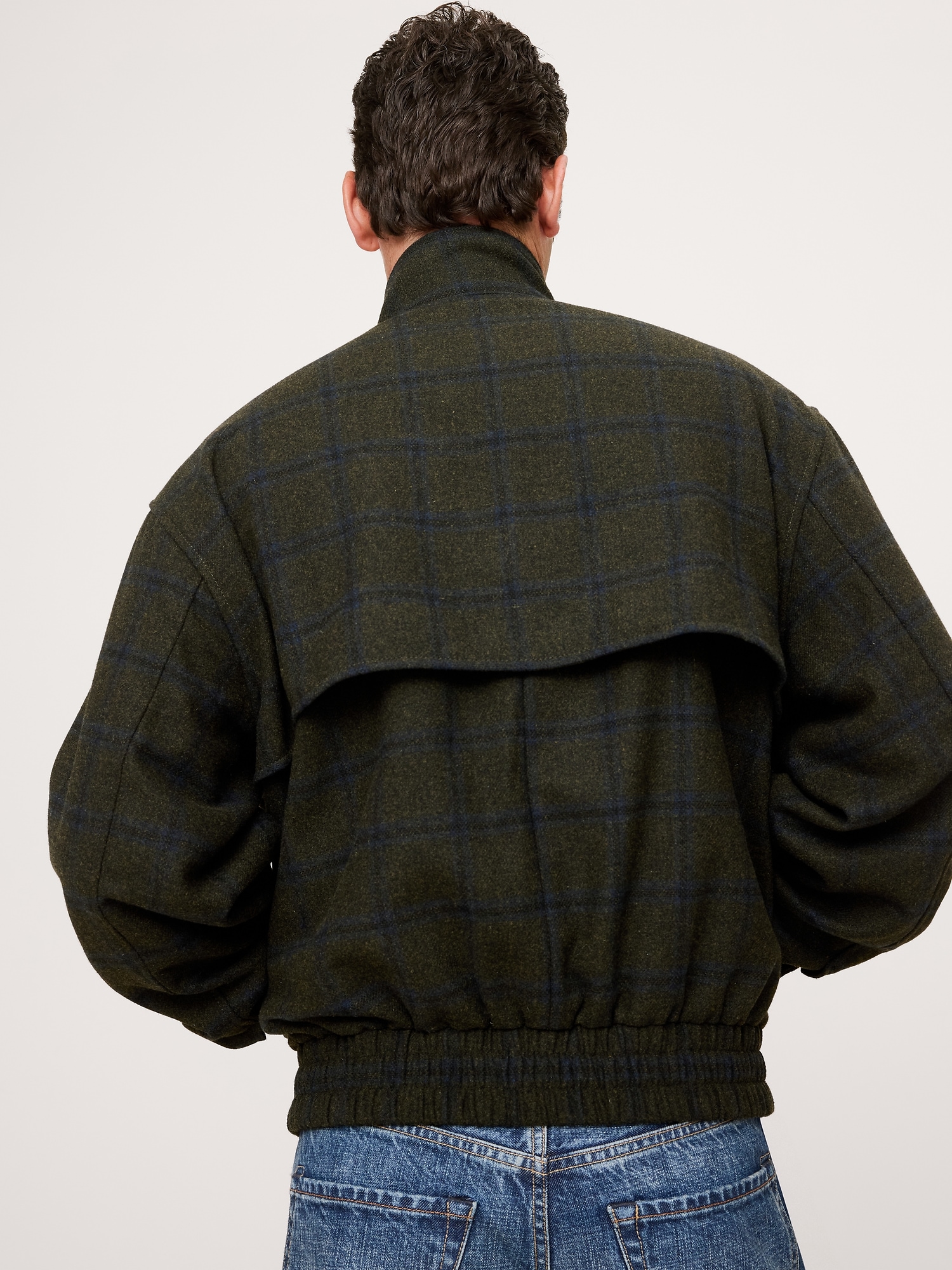 Image number 3 showing, Plaid Flannel Harrington Jacket