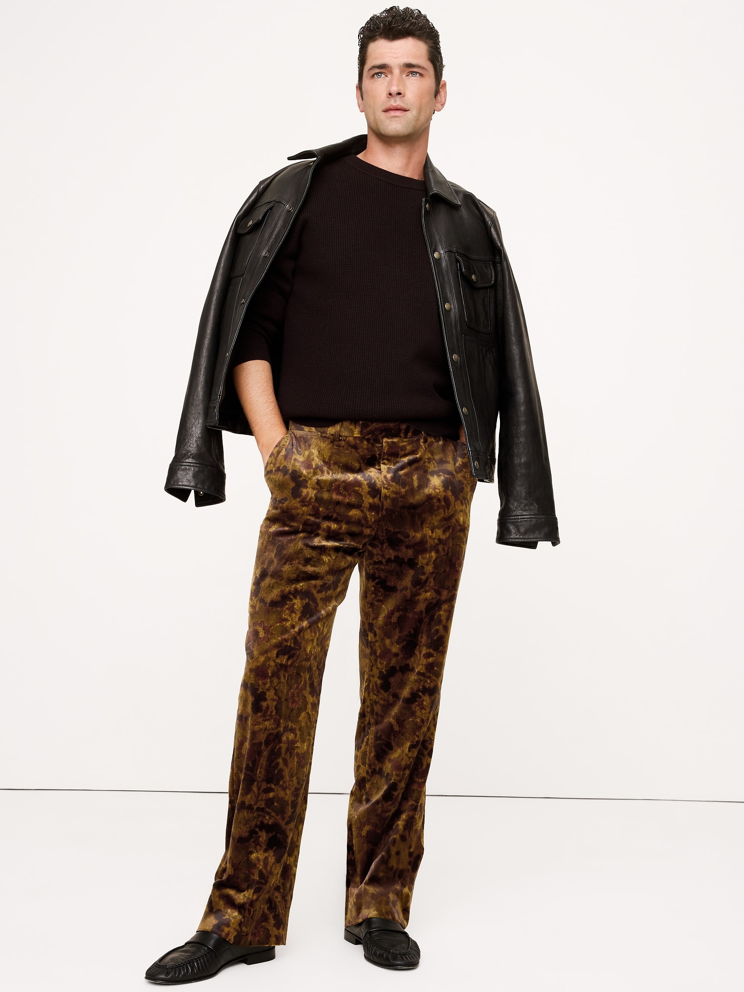 Image number 1 showing, Straight Velvet Pant