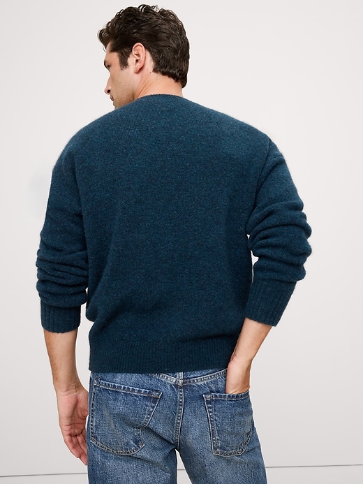 Fluffy Crew-Neck Sweater