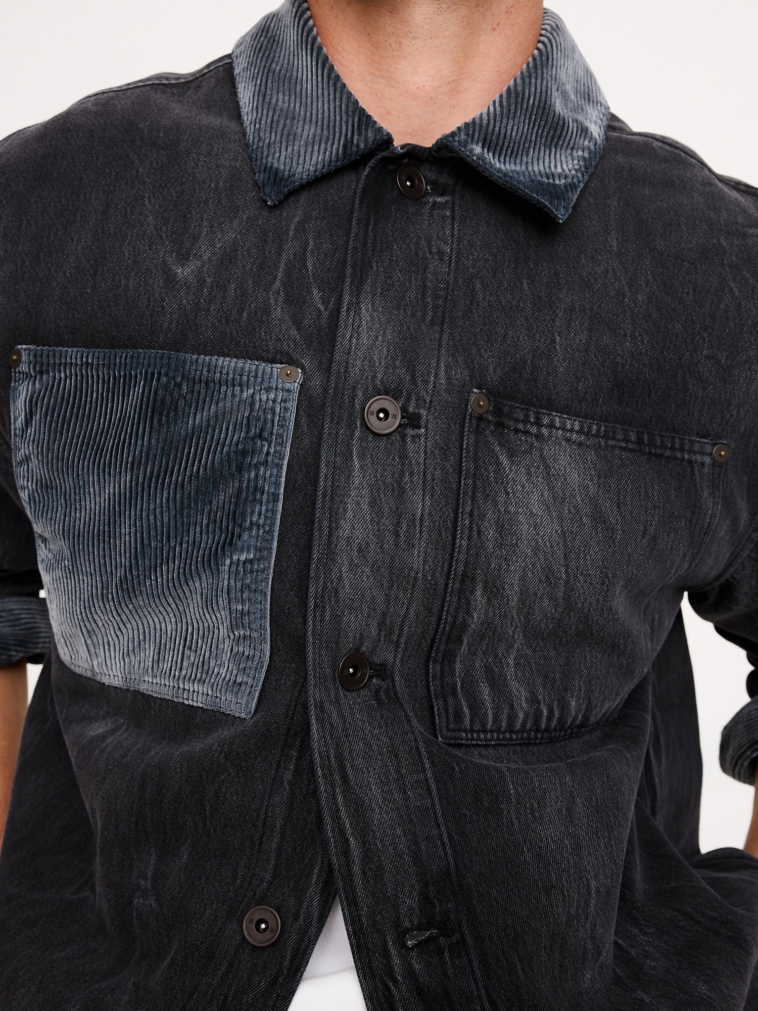 Image number 5 showing, Relaxed-Fit Denim Overshirt