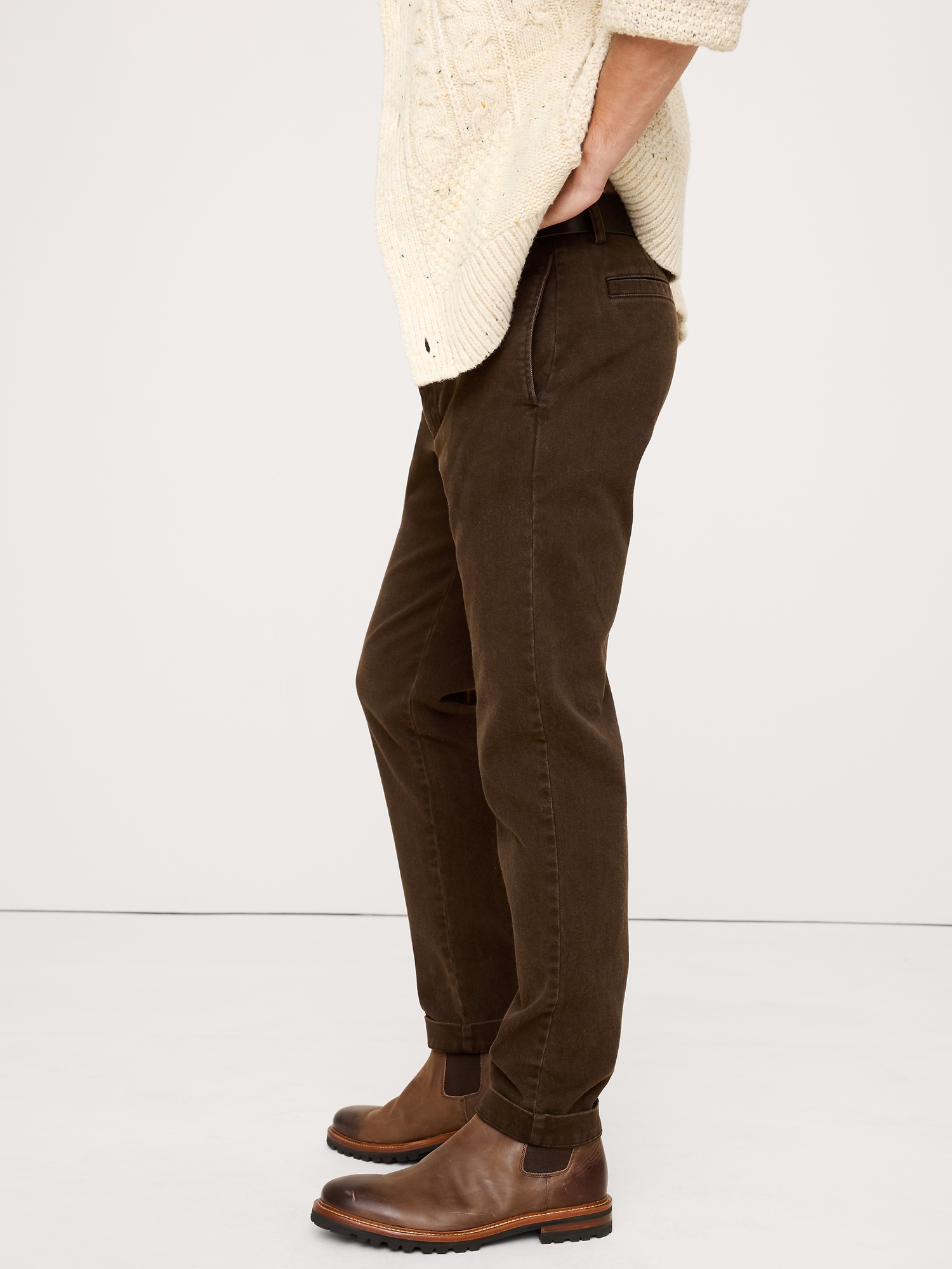 Image number 3 showing, Slim Brushed Traveler Chino