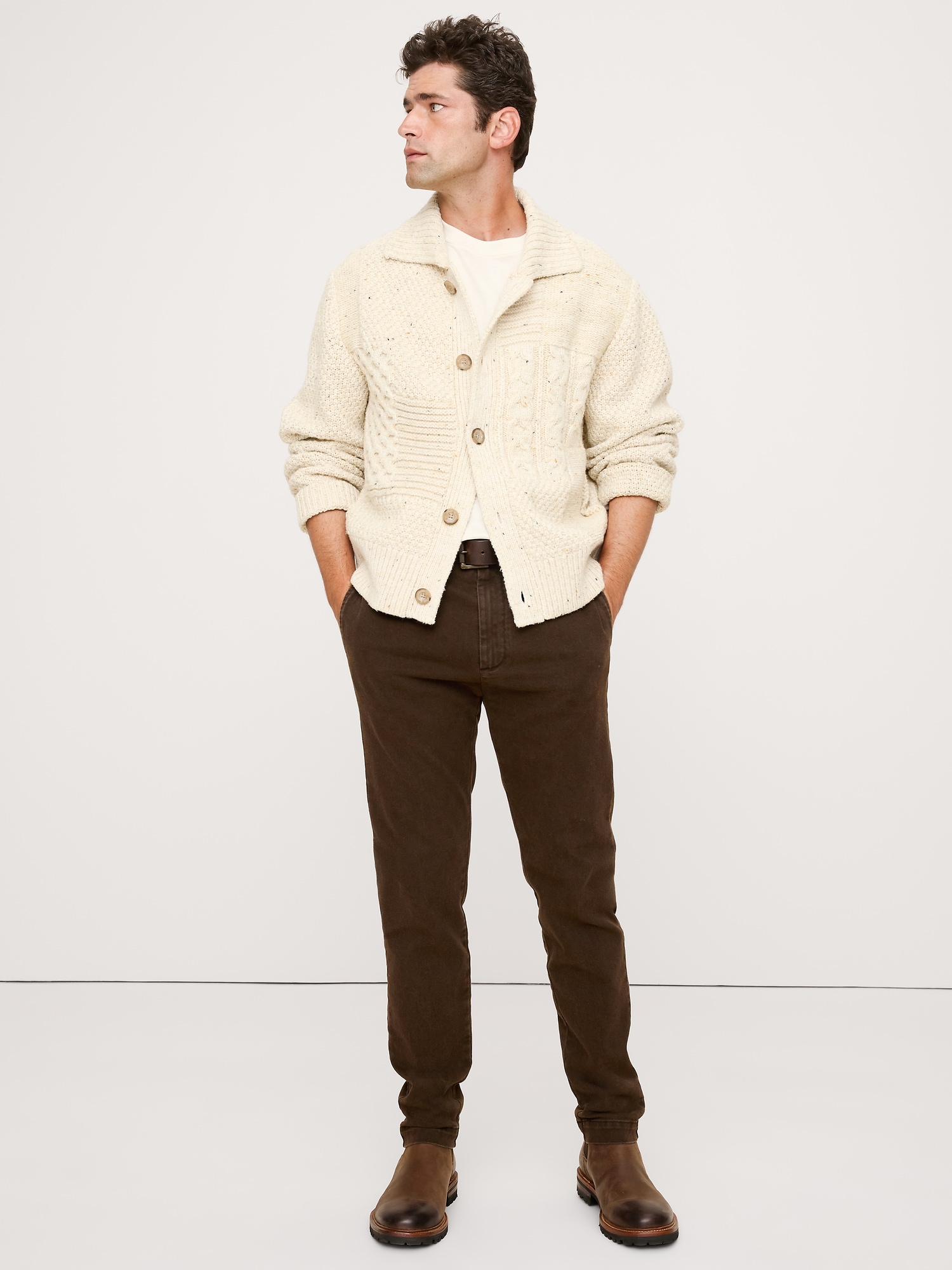 Image number 1 showing, Slim Brushed Traveler Chino