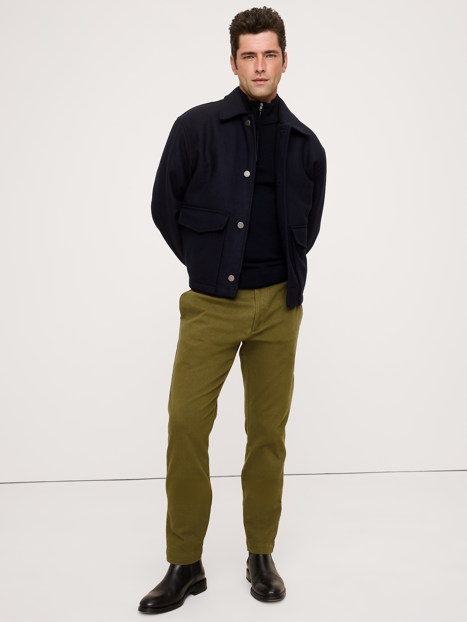 Image number 6 showing, Slim Brushed Traveler Chino