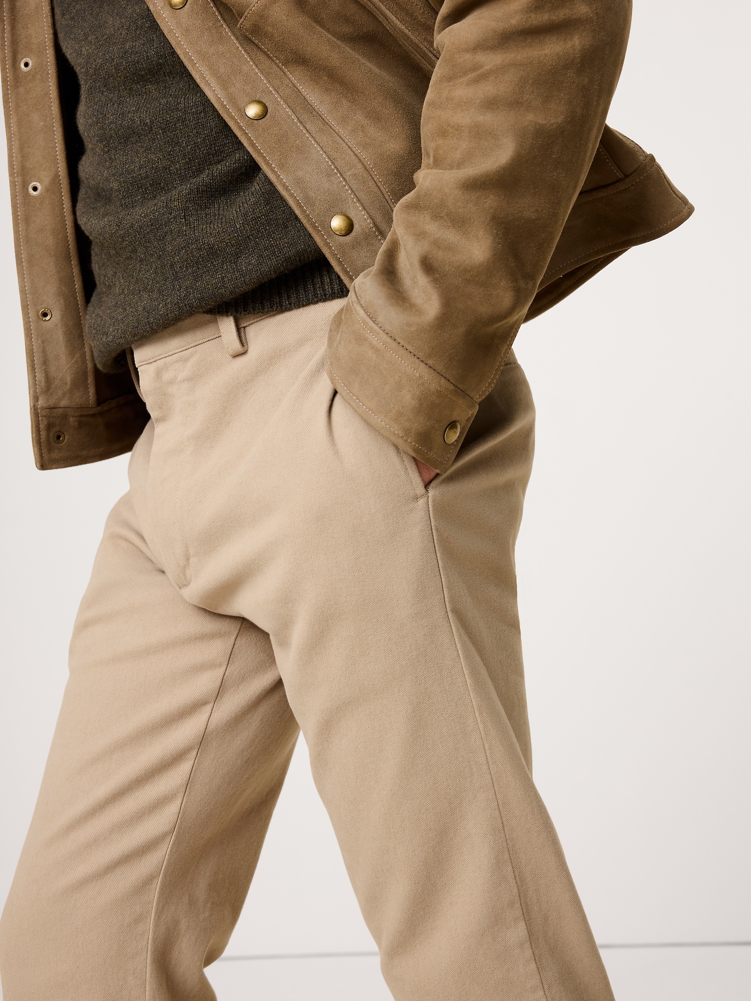 Image number 3 showing, Slim Brushed Traveler Chino