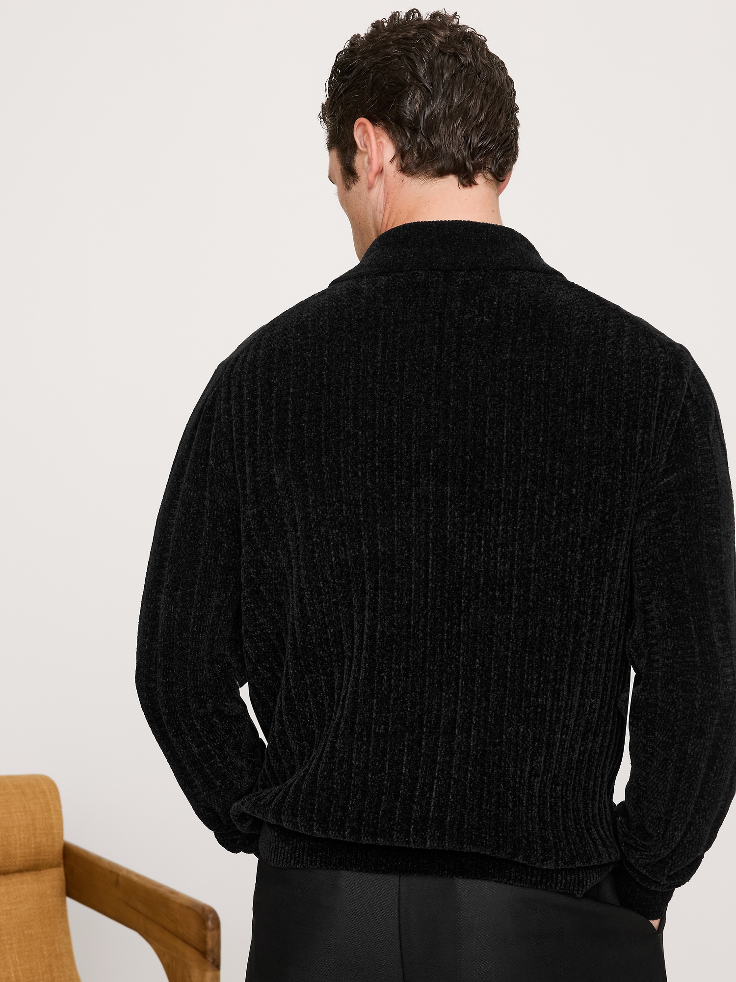 Image number 2 showing, Ribbed Chenille Sweater Polo