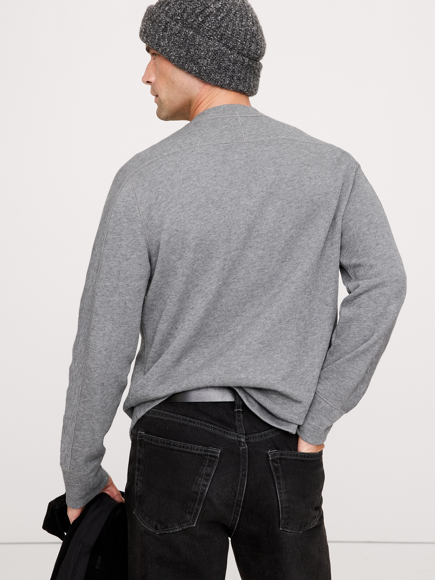 Image number 5 showing, Slub Double-Knit Henley T-Shirt