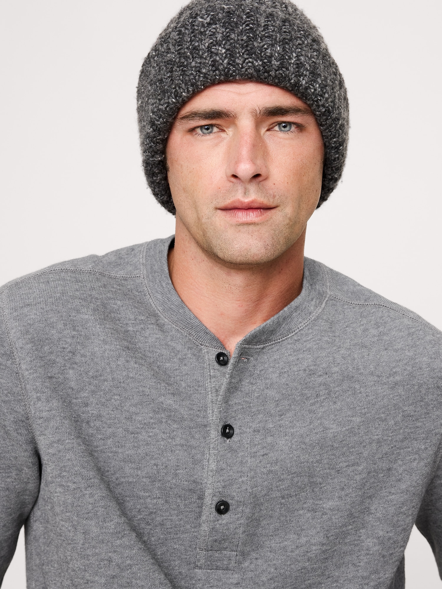 Image number 6 showing, Slub Double-Knit Henley T-Shirt