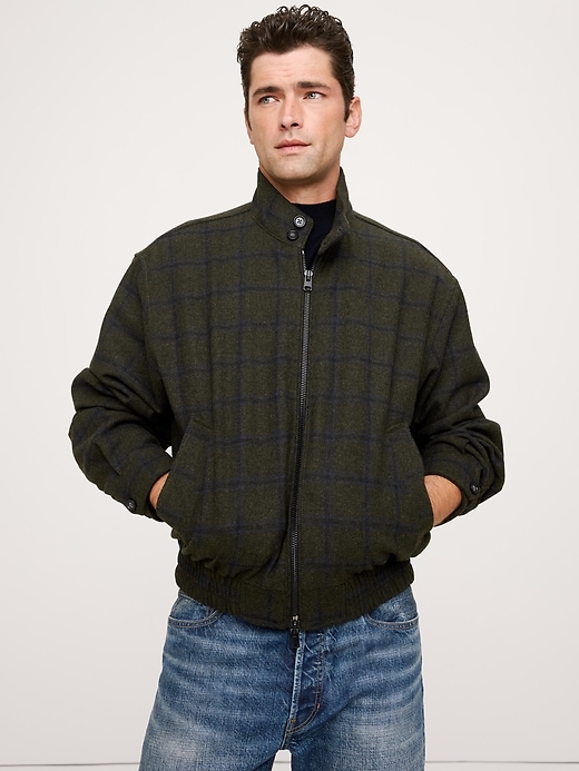 Plaid Flannel Harrington Jacket